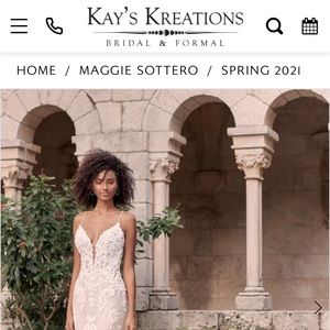 Maggie Sottero “Tuscany Royale” Wedding Dress, Size 12